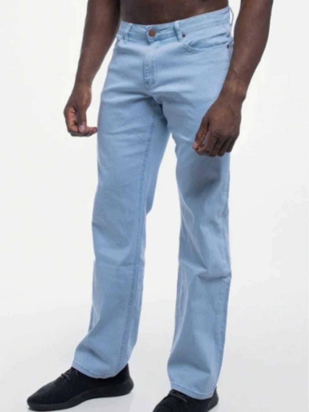 Barbell Apperel Light Blue Men's Straight-Leg Jeans 32x32